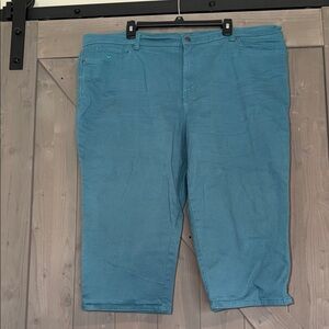 Gloria Vanderbilt Teal Capris